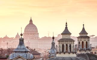 Rome Italy restaurants, Rome accommodation and things to do in Rome - a photo of Rome's city skyline